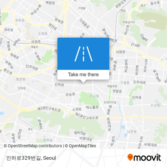 인하로329번길 map