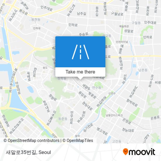 새말로35번길 map
