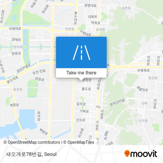 새오개로78번길 map