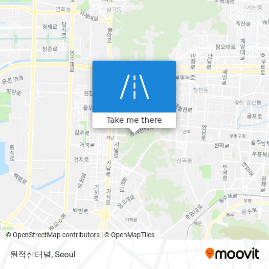 원적산터널 map