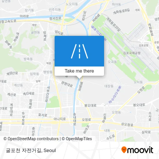 굴포천 자전거길 map