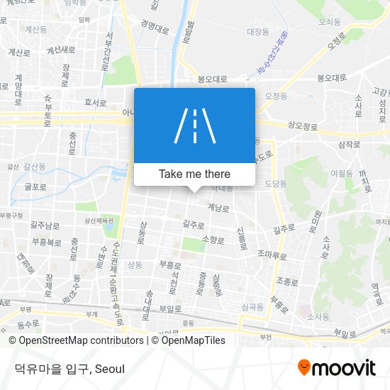 덕유마을 입구 map