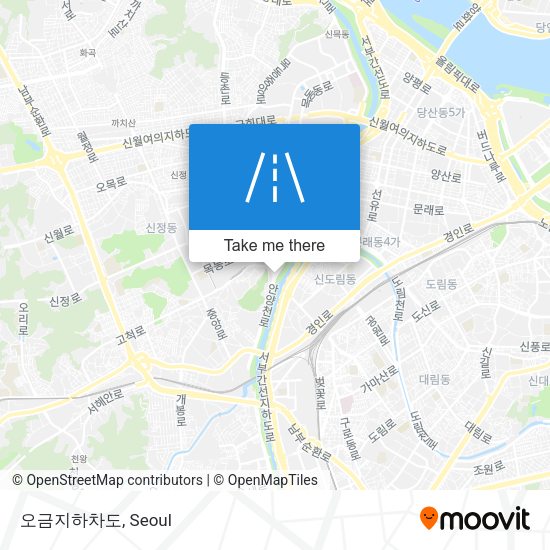 오금지하차도 map