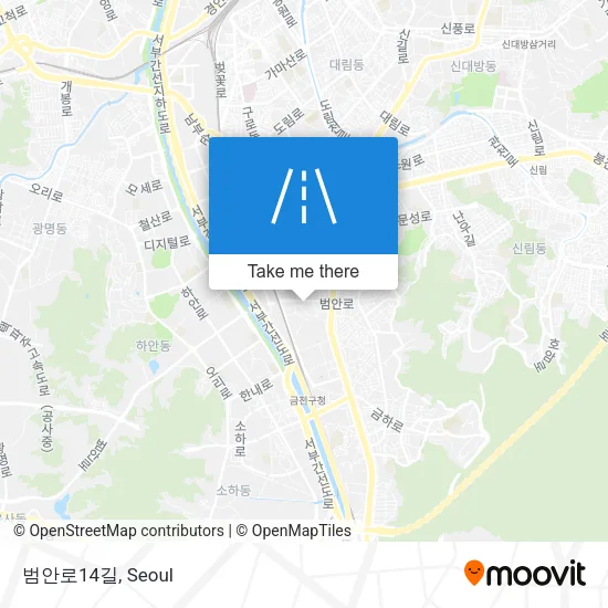 범안로14길 map