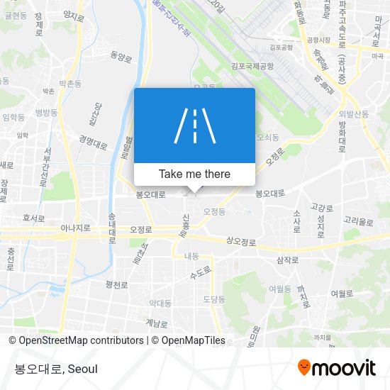 봉오대로 map