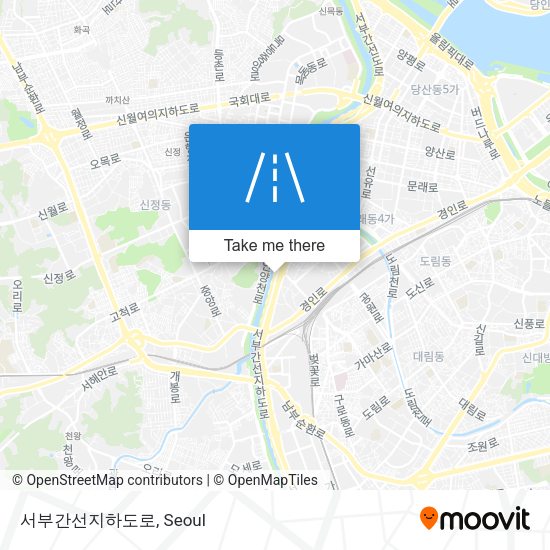 서부간선지하도로 map
