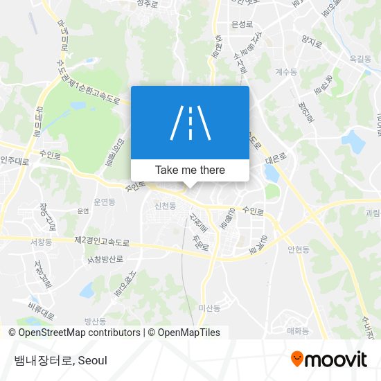 뱀내장터로 map