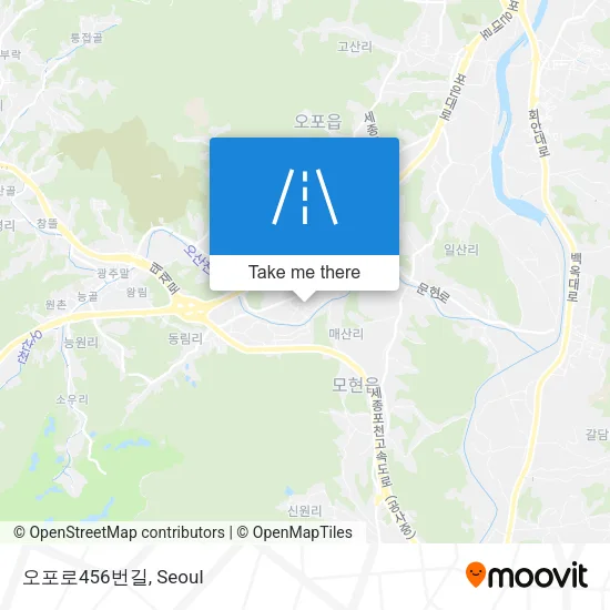 오포로456번길 map
