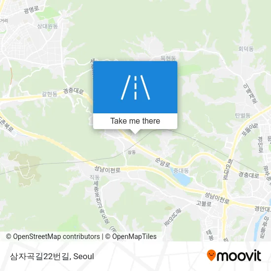 삼자곡길22번길 map