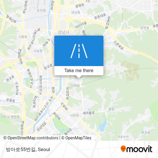 방아로55번길 map