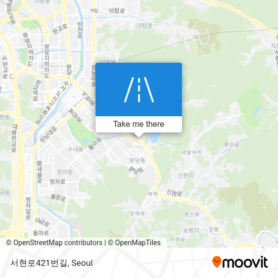 서현로421번길 map