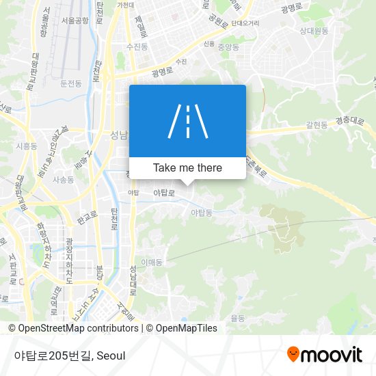 야탑로205번길 map