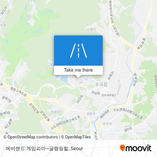 에버랜드 게임피아~글램핑힐 map