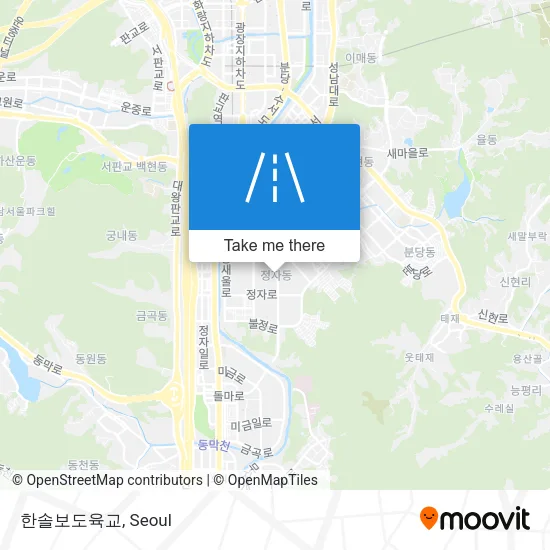 한솔보도육교 map