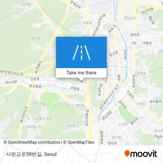 서판교로58번길 map