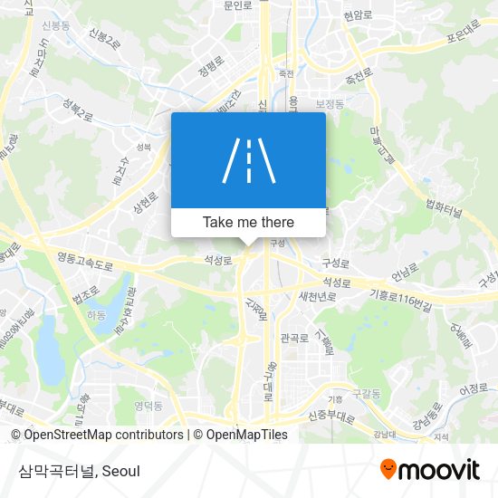 삼막곡터널 map