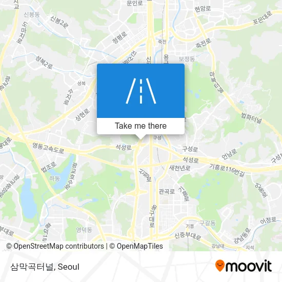 삼막곡터널 map