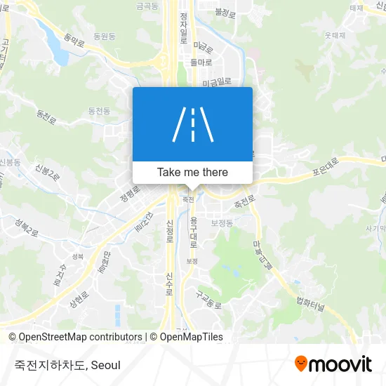 죽전지하차도 map