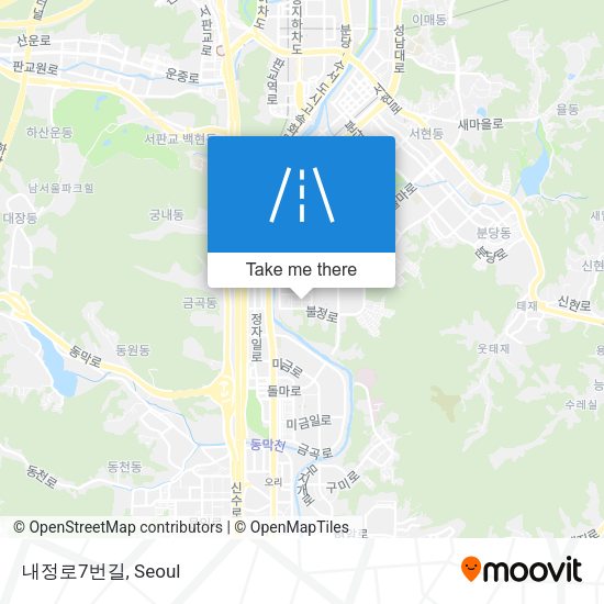 내정로7번길 map