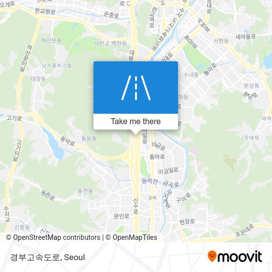 경부고속도로 map