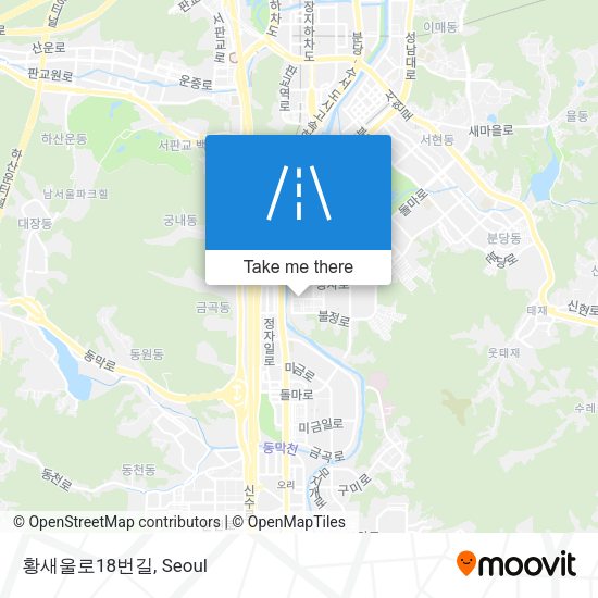 황새울로18번길 map