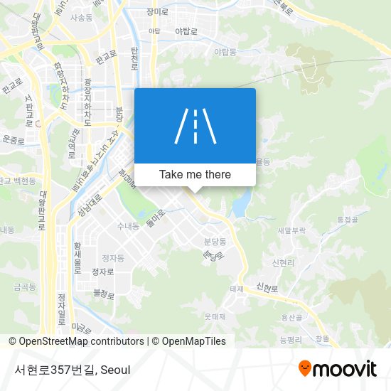 서현로357번길 map