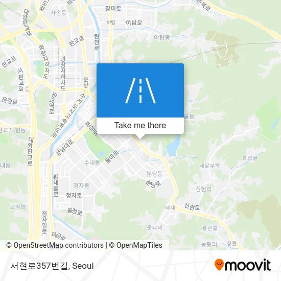 서현로357번길 map