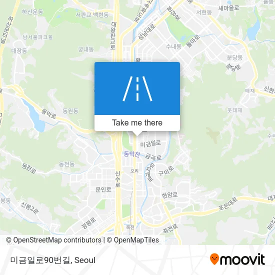 미금일로90번길 map