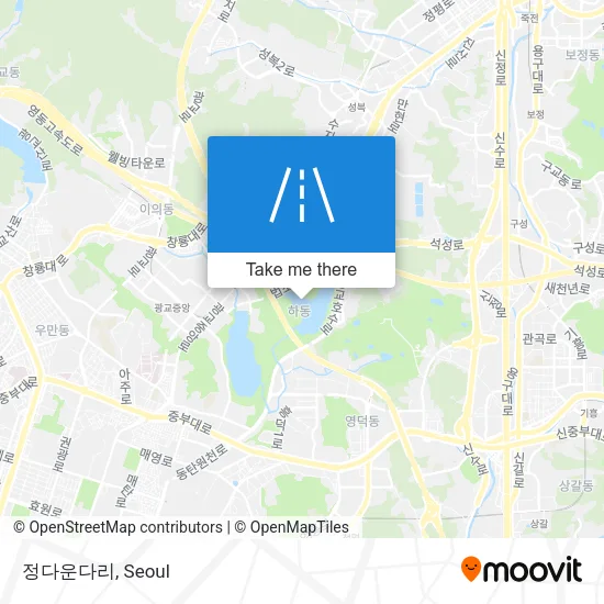 정다운다리 map