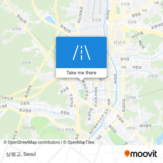삼평교 map