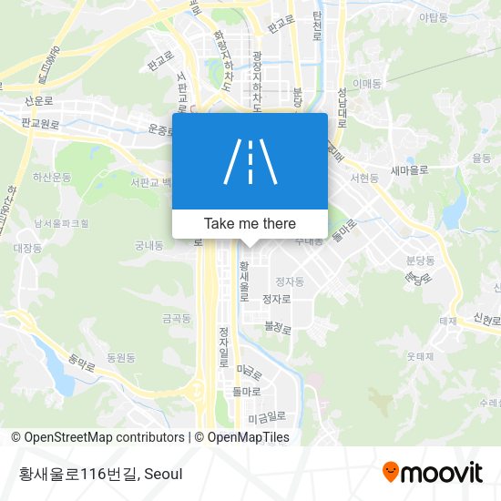 황새울로116번길 map