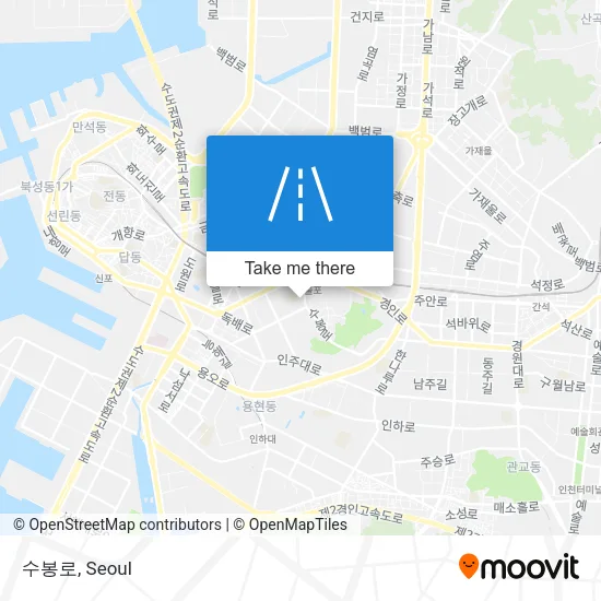 수봉로 map