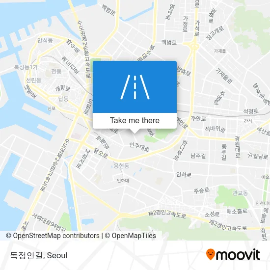 독정안길 map