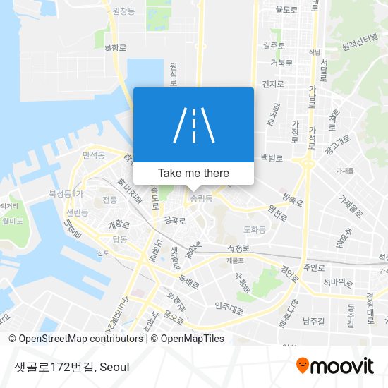 샛골로172번길 map