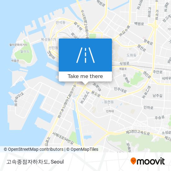 고속종점자하차도 map