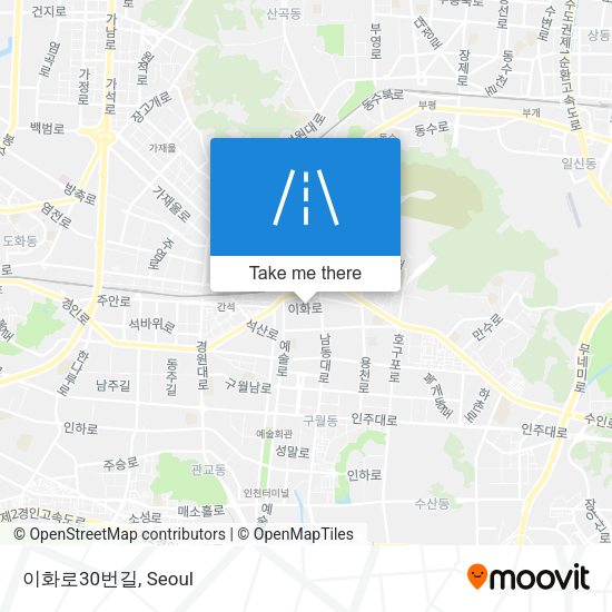 이화로30번길 map