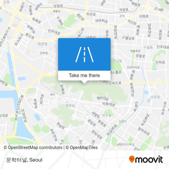 문학터널 map