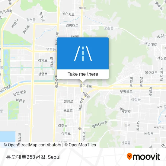 봉오대로253번길 map