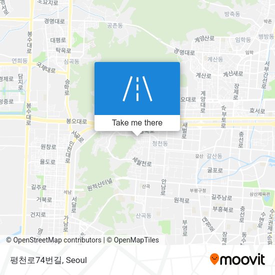 평천로74번길 map