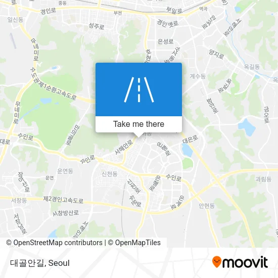 대골안길 map