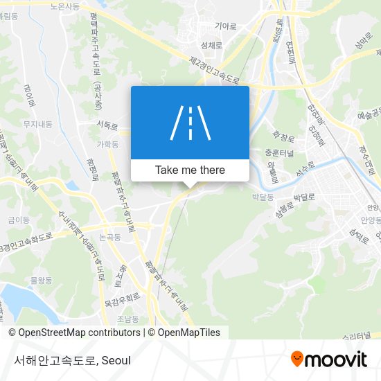 서해안고속도로 map
