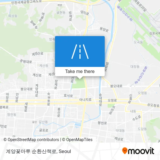 계양꽃마루 순환산책로 map
