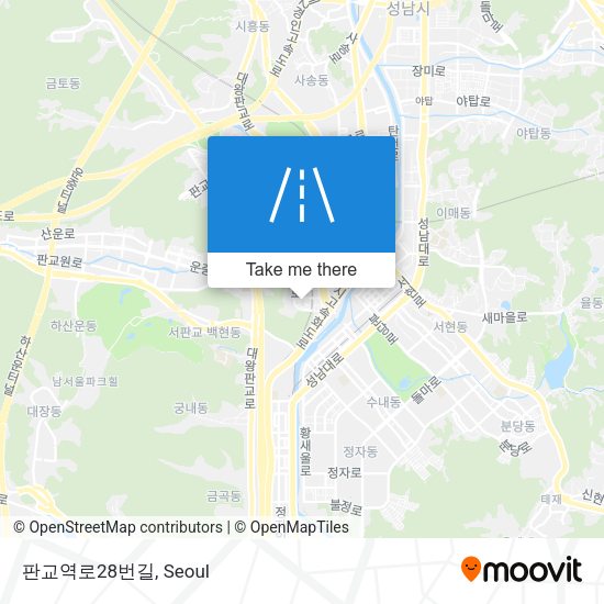 판교역로28번길 map