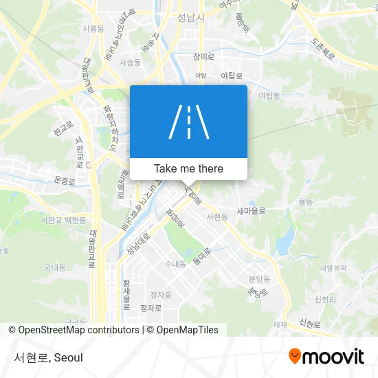 서현로 map