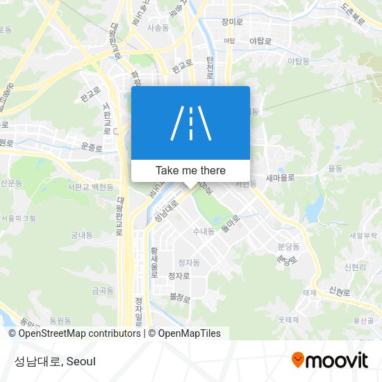 성남대로 map