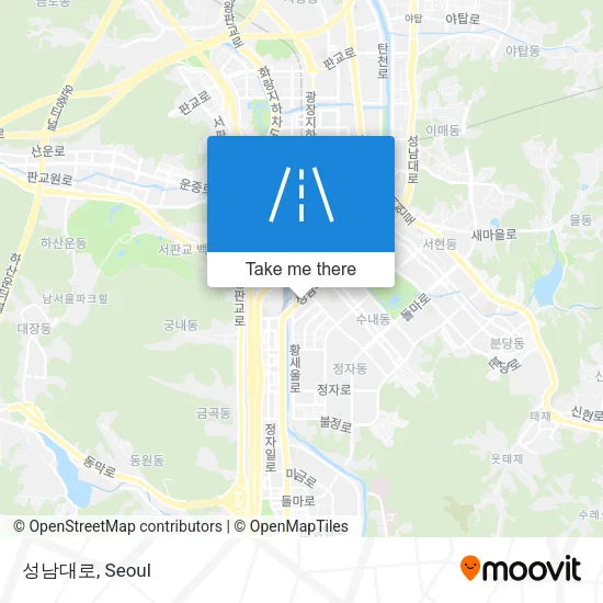 성남대로 map