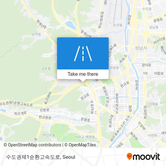 수도권제1순환고속도로 map