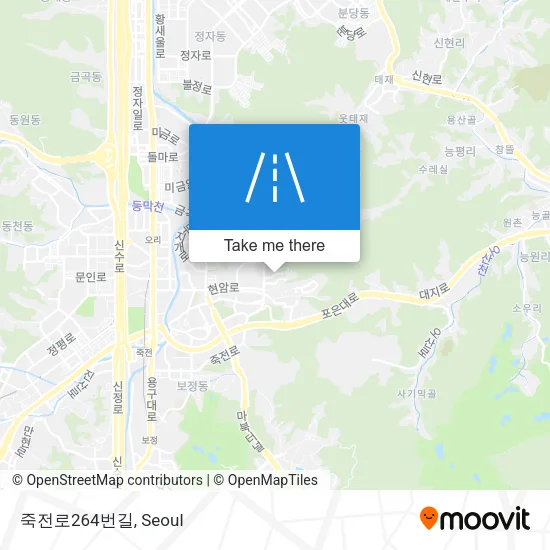 죽전로264번길 map