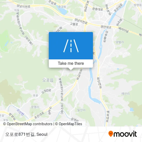 오포로871번길 map