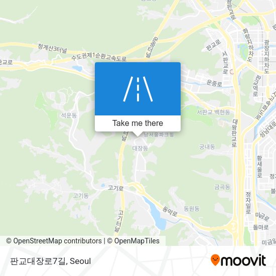 판교대장로7길 map